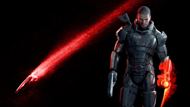 Обои картинки фото видео игры, mass effect 3, воин