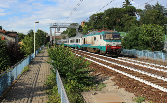 Обои картинки фото техника, электрички, рельсы, дорога, железная, состав, локомотив