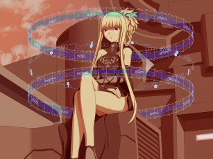 обоя arpeggio of blue steel, аниме, aoki hagane no arpeggio, девушка, взгляд, фон