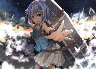 Картинка аниме unknown +другое фон взгляд девушка