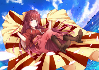 Картинка аниме kantai+collection девушка фон взгляд