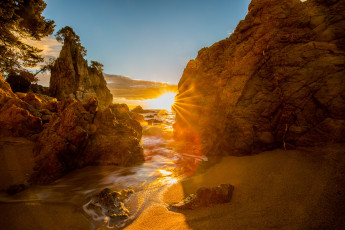 Картинка природа восходы закаты восход скалы