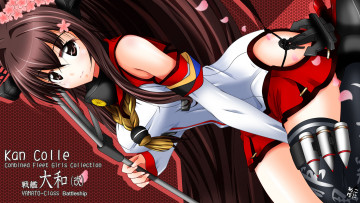 Картинка аниме kantai+collection фон взгляд девушка