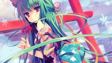 Картинка аниме unknown +другое взгляд фон девушка