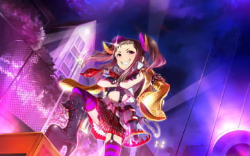 Картинка аниме idolm@ster фон взгляд девушка