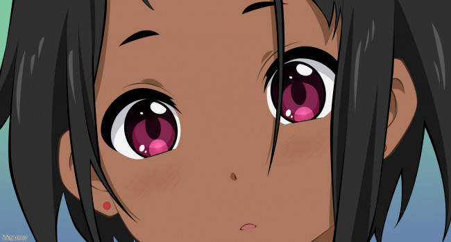 Обои картинки фото аниме, tamako market, взгляд, девушка, фон