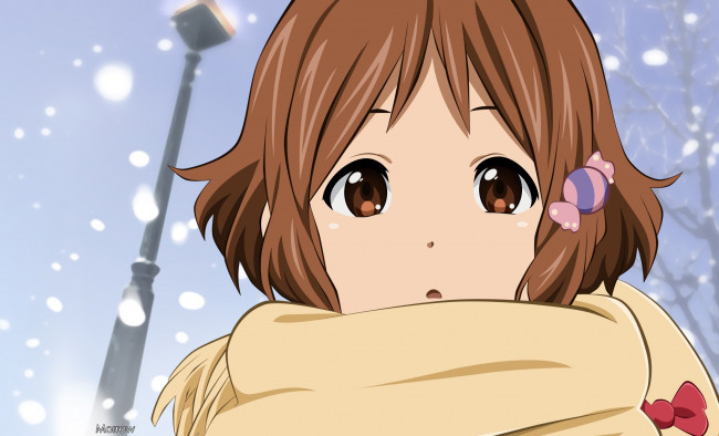 Обои картинки фото аниме, tamako market, фон, взгляд, девушка