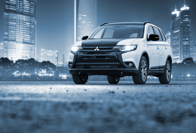 Обои картинки фото автомобили, mitsubishi, outlander