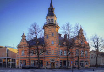 Картинка финляндия города -+здания +дома деревья дорога