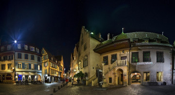 Картинка города -+огни+ночного+города colmar france кольмар франция