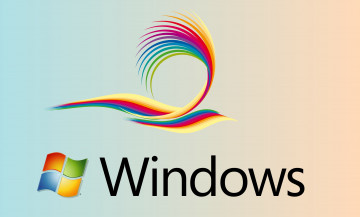 обоя компьютеры, windows 7 , vienna, фон, логотип