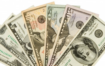 Картинка разное золото +купюры +монеты dollar money variety