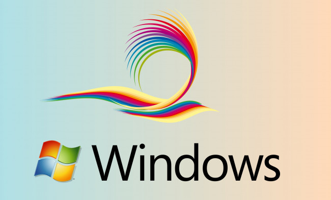 Обои картинки фото компьютеры, windows 7 , vienna, фон, логотип