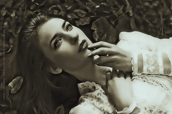 Картинка календари компьютерный+дизайн 2019 calendar женщина листья девушка лицо