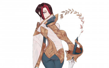 Картинка видео+игры league+of+legends девушка форма оружие ветка fiora