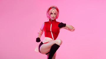 Картинка девушки -+креатив +косплей sakura haruno naruto cosplay девушка