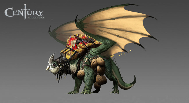 Обои картинки фото видео игры, century,  age of ashes, дракон, груз