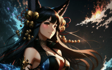 Картинка аниме животные +существа нейросети графика нейроарт ai art нейронные сети рисунки нейро искусство