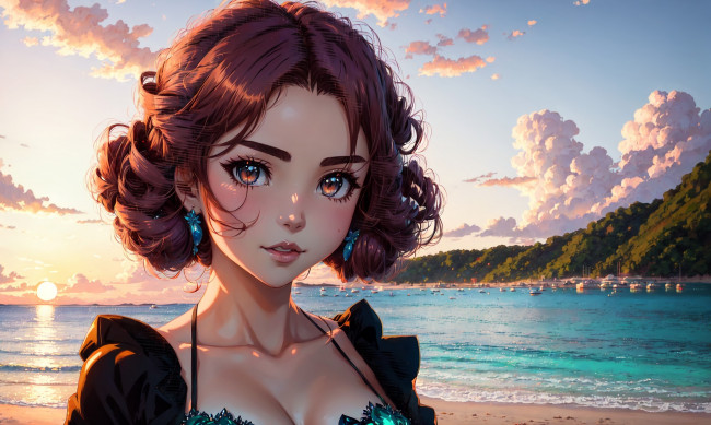 Обои картинки фото аниме, пейзажи,  природа, нейросети, графика, нейроарт, ai, art, нейронные, сети, рисунки, нейро, искусство