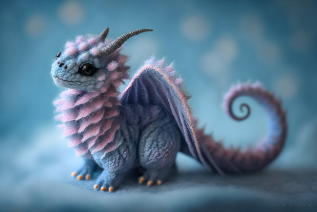 Обои картинки фото разное, ремесла,  поделки,  рукоделие, нейросети, графика, нейроарт, ai, art, нейронные, сети, рисунки, нейро, искусство, вязаный, дракон