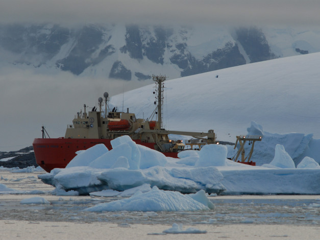 Обои картинки фото laurence, gould, корабли, ледоколы