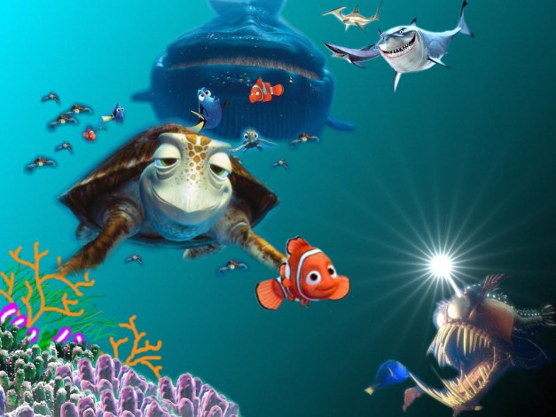 Обои картинки фото мультфильмы, finding, nemo