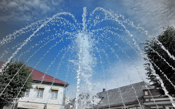 обоя города, фонтаны