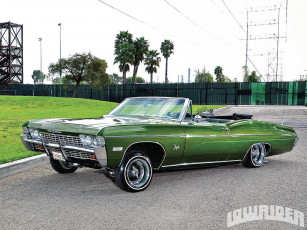 Картинка 1968 chevrolet impala convertible автомобили