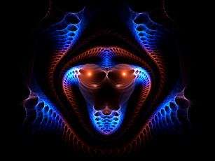 Картинка 3д графика fractal фракталы абстракция