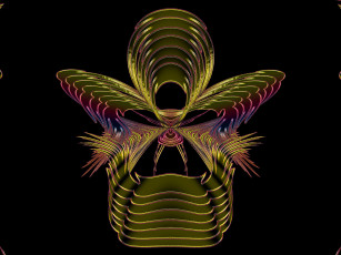 Картинка 3д графика fractal фракталы абстракция