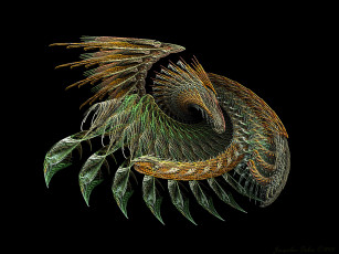 Картинка 3д графика fractal фракталы абстркция