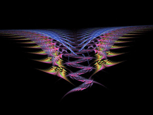 Картинка 3д графика fractal фракталы абстркция