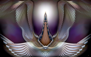 Картинка 3д графика fractal фракталы абстракция