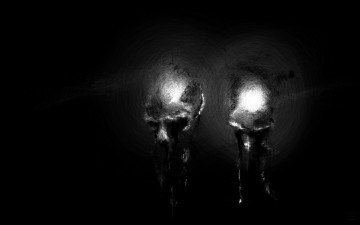 Картинка 3д графика horror ужас черепа