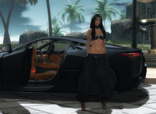 Картинка автомобили 3д пальмы автомобиль