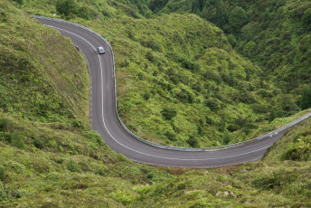 Картинка азорские острова португалия природа дороги дорога горы