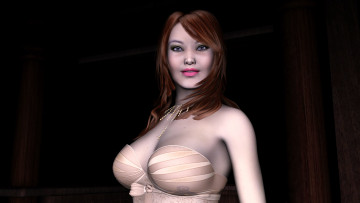 Картинка 3д графика people люди девушка улыбка