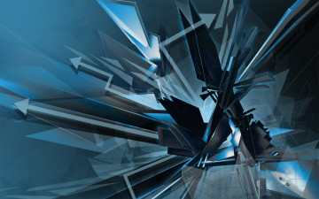 Картинка 3д графика abstract абстракции фон стрелки