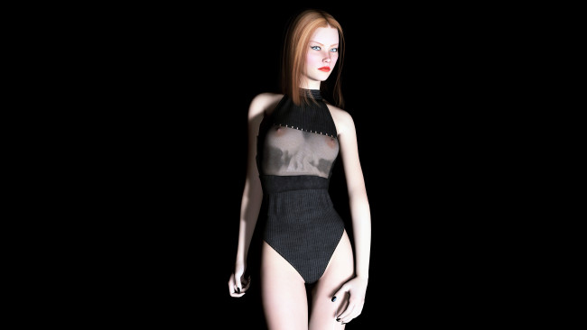 Обои картинки фото 3д, графика, people, люди, девушка, взгляд