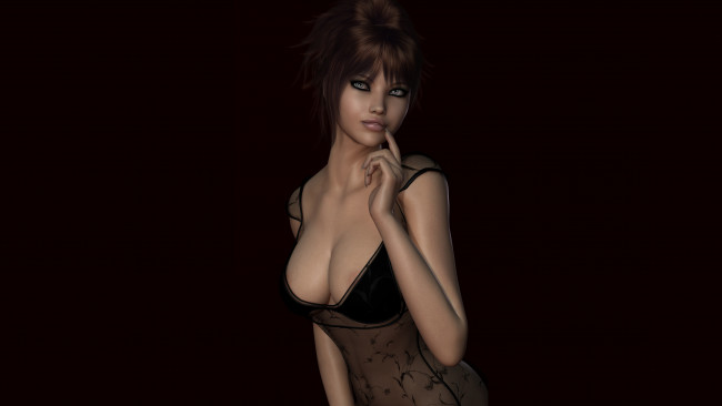 Обои картинки фото 3д, графика, people, люди, взгляд