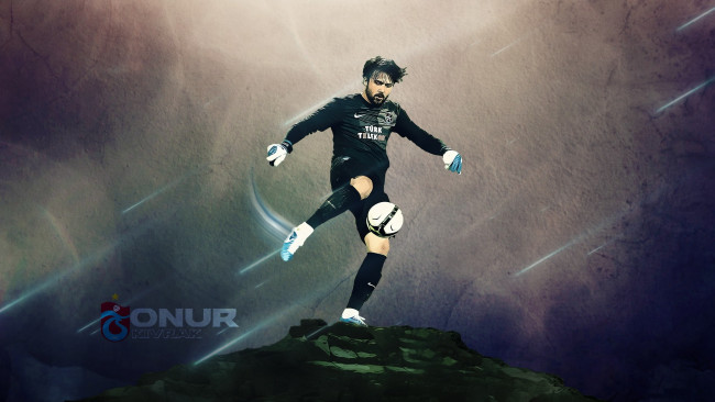 Обои картинки фото спорт, 3d, рисованные, мяч, игрок