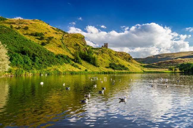 Обои картинки фото природа, реки, озера, озеро, горы