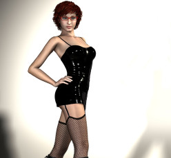 обоя 3д графика, люди , people, взгляд, девушка