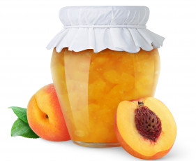 Картинка еда мёд +варенье +повидло +джем банка персик