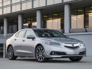 обоя автомобили, acura, v6, 3-5l, tlx, sh-awd, серый, 2015г