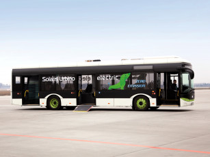 обоя автомобили, автобусы, solaris, urbino, 12, electric, 2013г