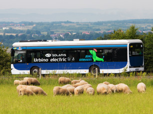 обоя автомобили, автобусы, solaris, urbino, 12, electric, 2013г