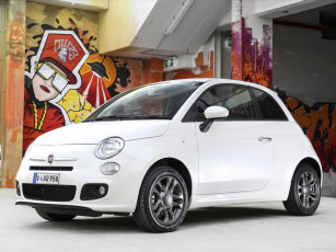 Картинка автомобили fiat 500s au-spec 2013г светлый