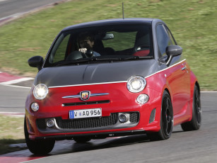 обоя автомобили, fiat, turismo, 595, abarth, красный, 2014г, au-spec