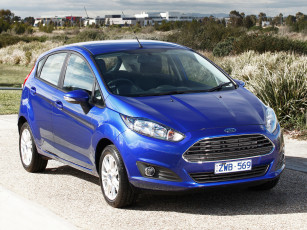 Картинка автомобили ford 5-door fiesta 2013г au-spec синий